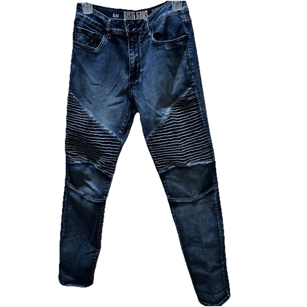 HUSTLE JEANS Men's 30 Slim Skinny Super Stretch
